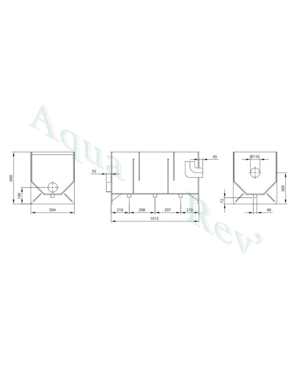 Filtre 3 chambres Small dimension Filtreco
