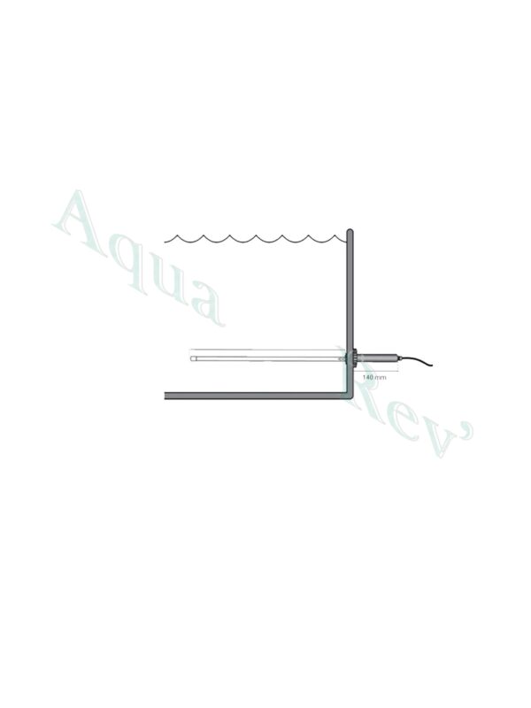 Passe paroi Uv immergé croquis 75w -Aquaforte