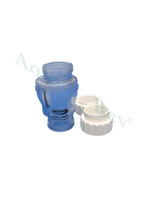 clapet anti-retour transparent 3 pièces