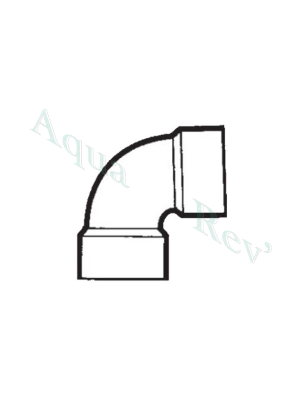 coude 88° FF pvc évacuation schéma