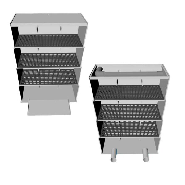 filtre à douche en coupe